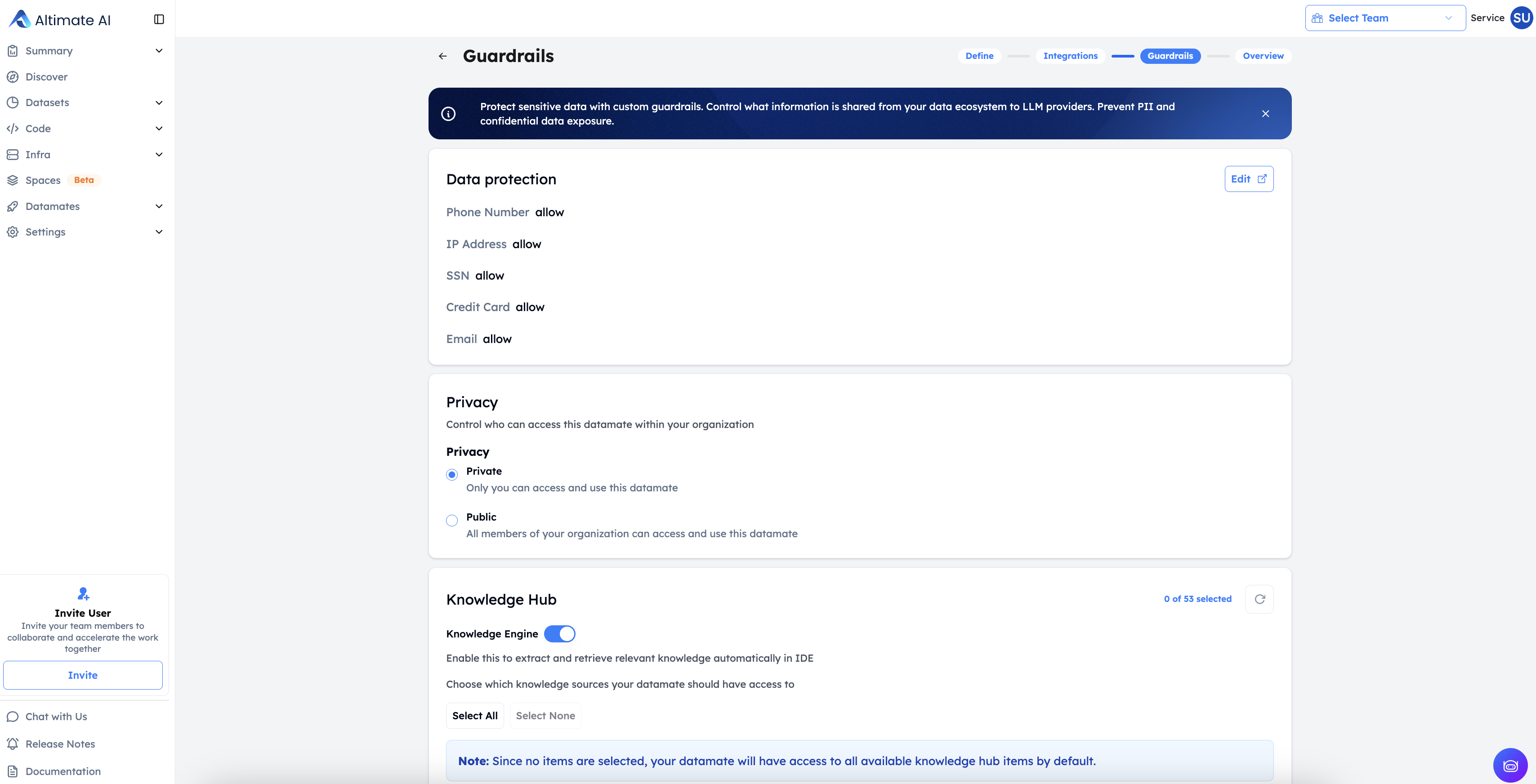 Enable Knowledge Engine for Altimate MCP